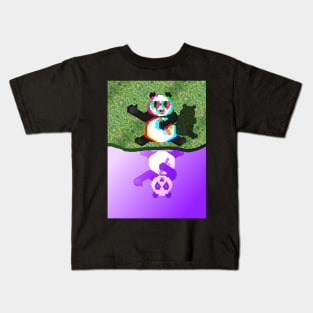 Vaporwave Panda Kids T-Shirt